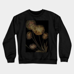 GERBERAS ON BLACK Crewneck Sweatshirt